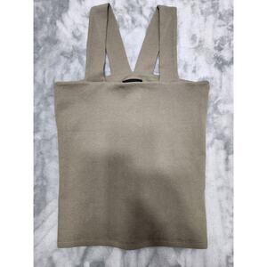 NWOT Lily &‎ Lottie Jocelynn Top Womens M Green Square Neck V-Back Rib Knit Tank